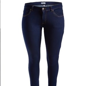 Dark Blue Pocket Straight-Leg Jeans - Women